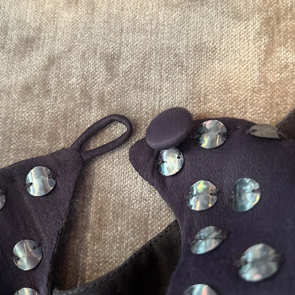 ๐ French Connection size 2 grey with sequins tank mini dress ๐ - Picture 9 of 12